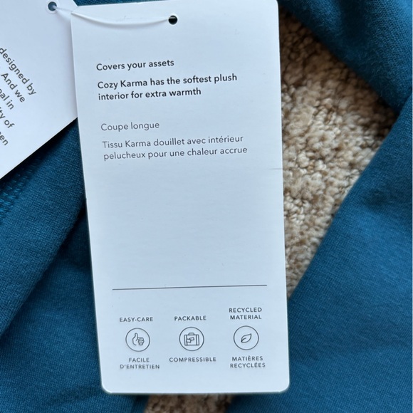 Athleta Teal Cozy Karma Asym Pullover - Picture 4 of 8